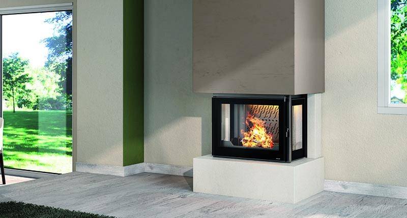 La cheminée socle béton effet ciré