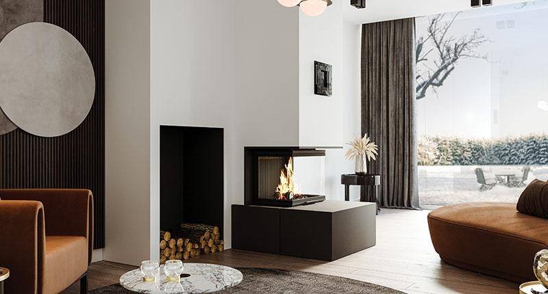 La cheminée en ardoise