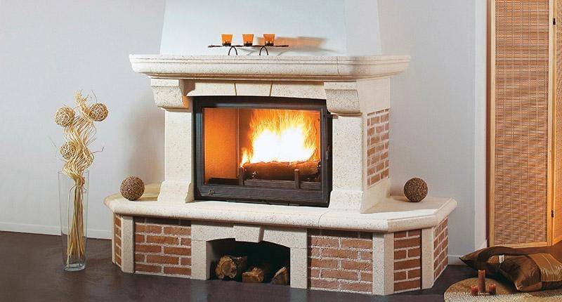 La cheminée en pierre Lika lisse