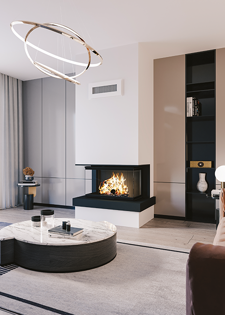 Les Foyers Bois 3 vitres