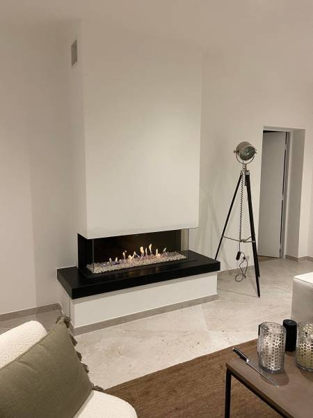 Installation Cheminée Gaz 3 faces à Valbonne dans les Alpes Maritimes