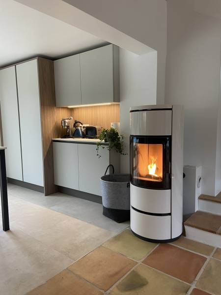 Poêle à granulés piazzetta blanc Grasse