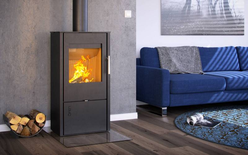 poele à bois carré