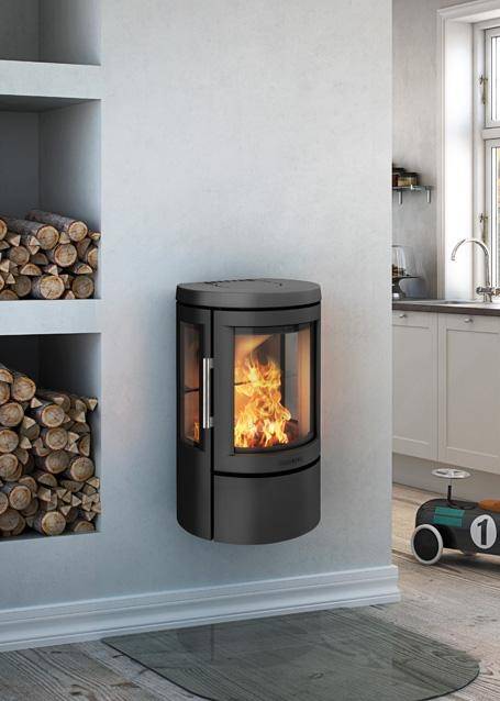 Le poêle à bois HWAM 2610C Mural